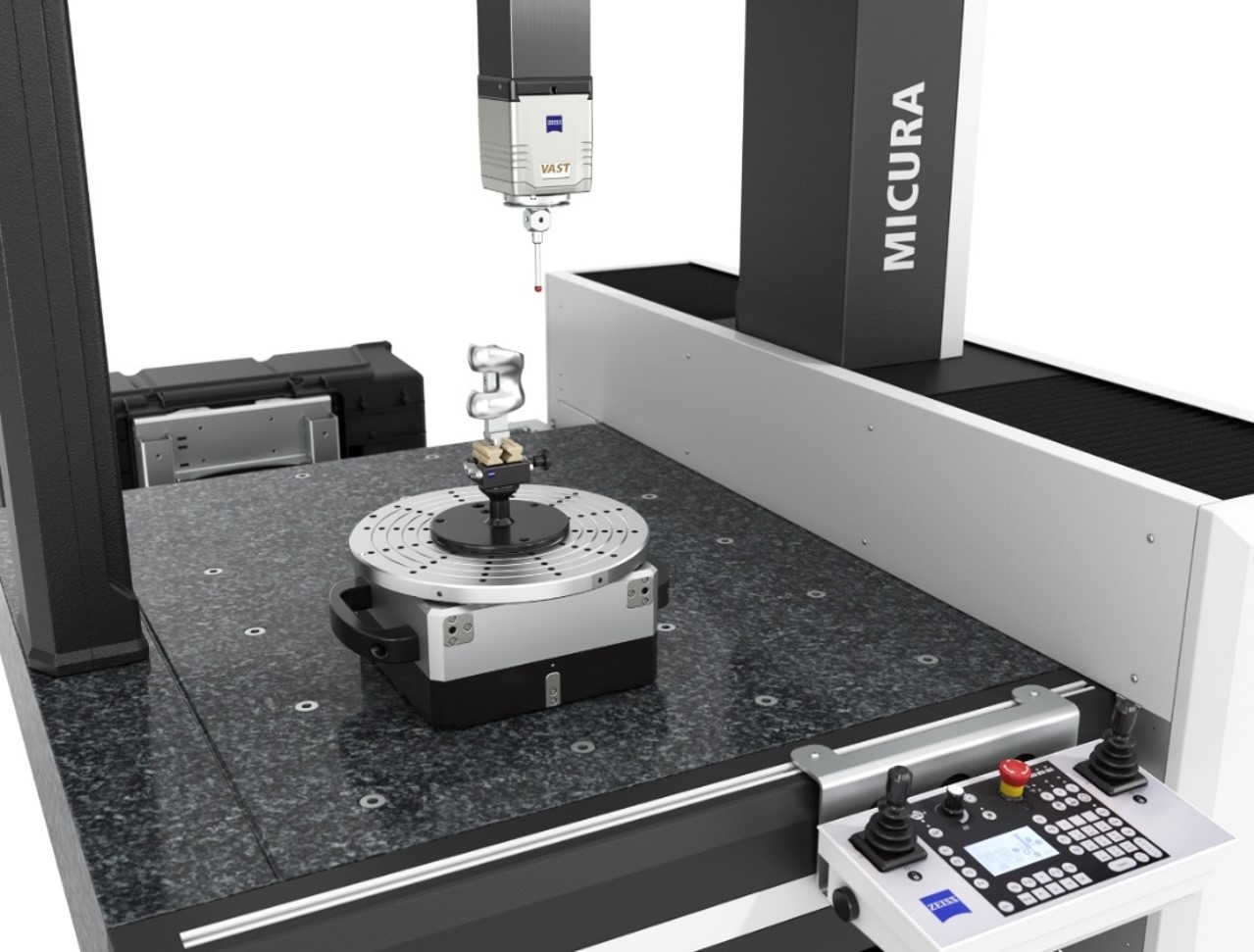 ZEISS VAST technology combined with a rotary table for higher efficiency